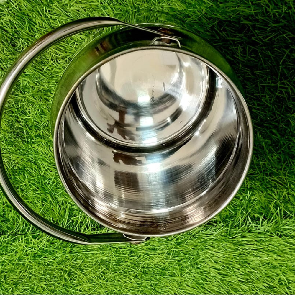 Premium Stainless Steel Martban Storage Jar | Umar Crockery