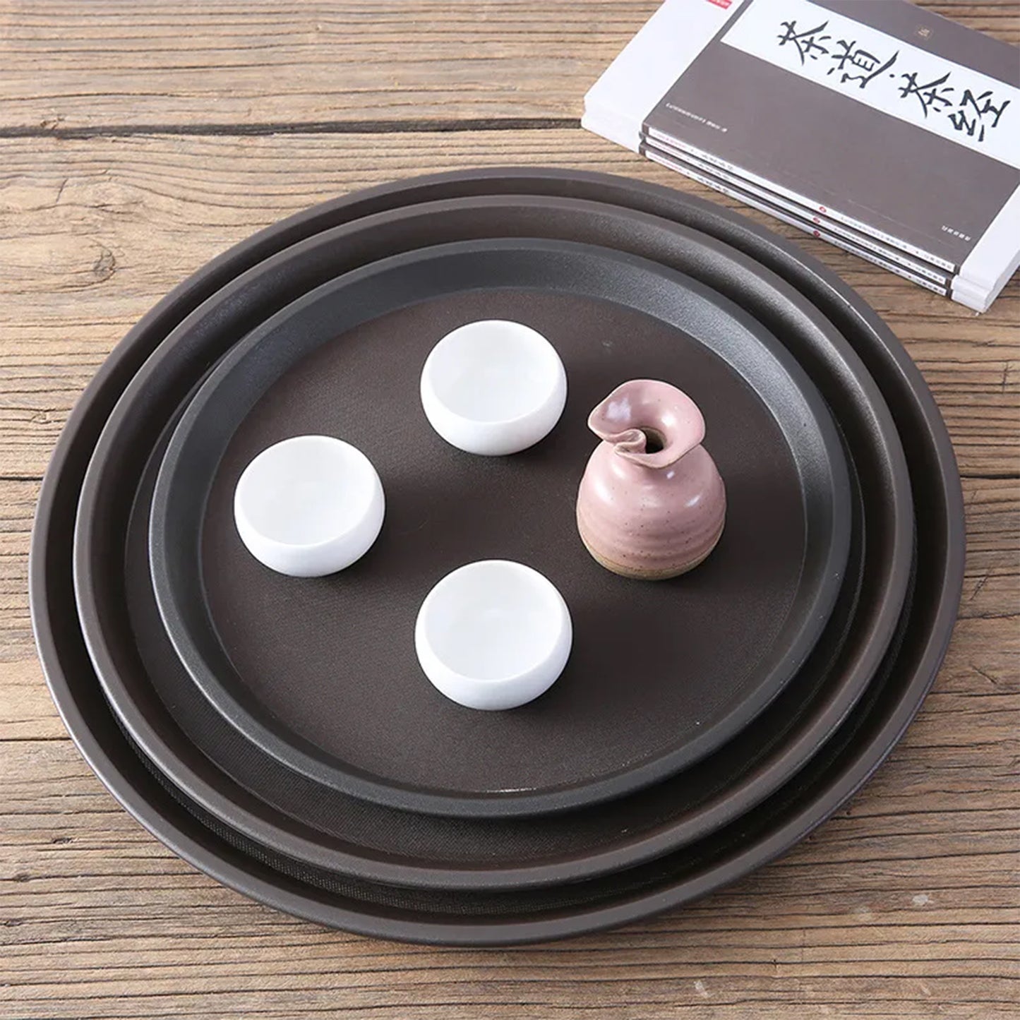 1 Pieces Non-stick Pizza Pan Sets Kitchen Baking Trays Pan Round – Black