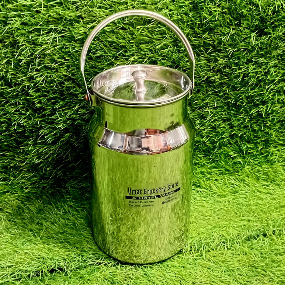 Premium Stainless Steel Martban Storage Jar | Umar Crockery