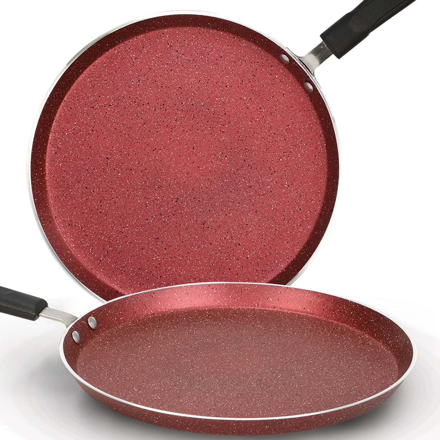 AR Marble Coated Non Stick Hot Plate - Maroon