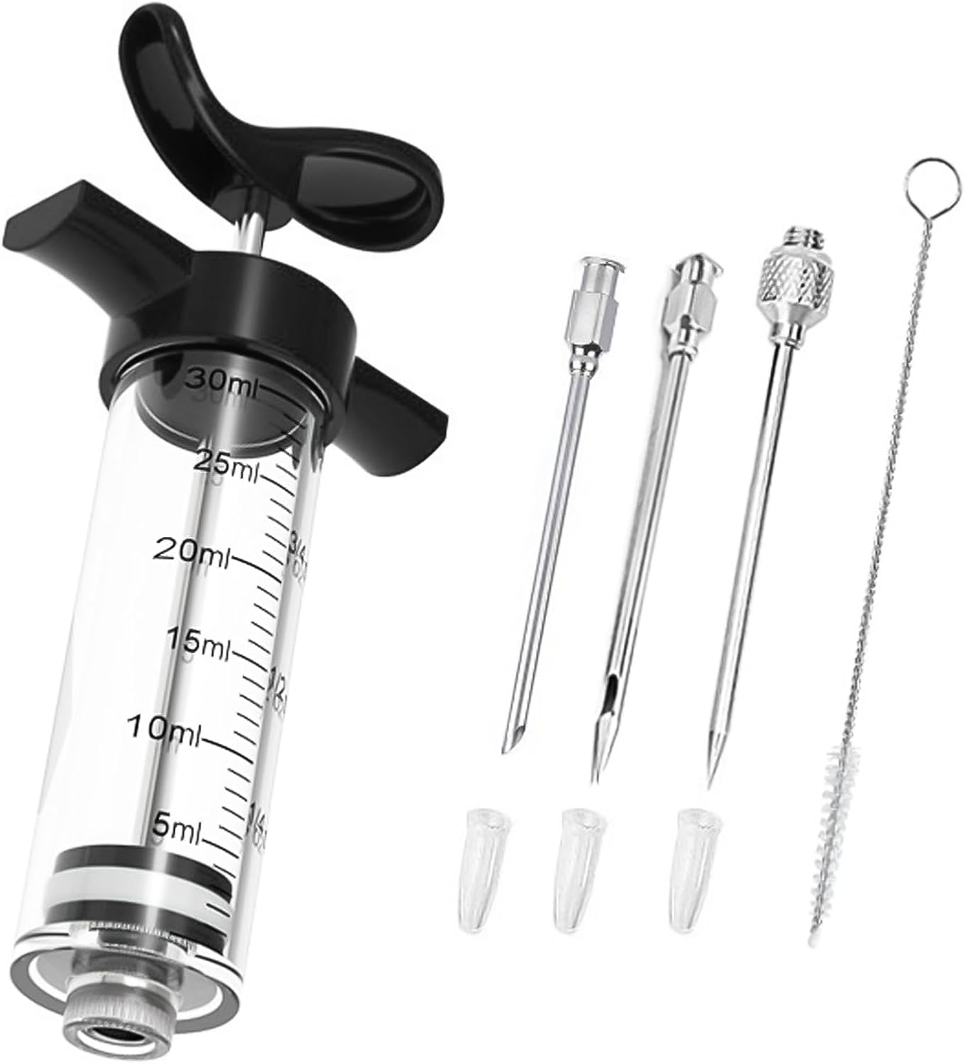 Meat Injection Stainless Steel - BBQ Meat Marinade Flavor Seasoning Injector Needle
