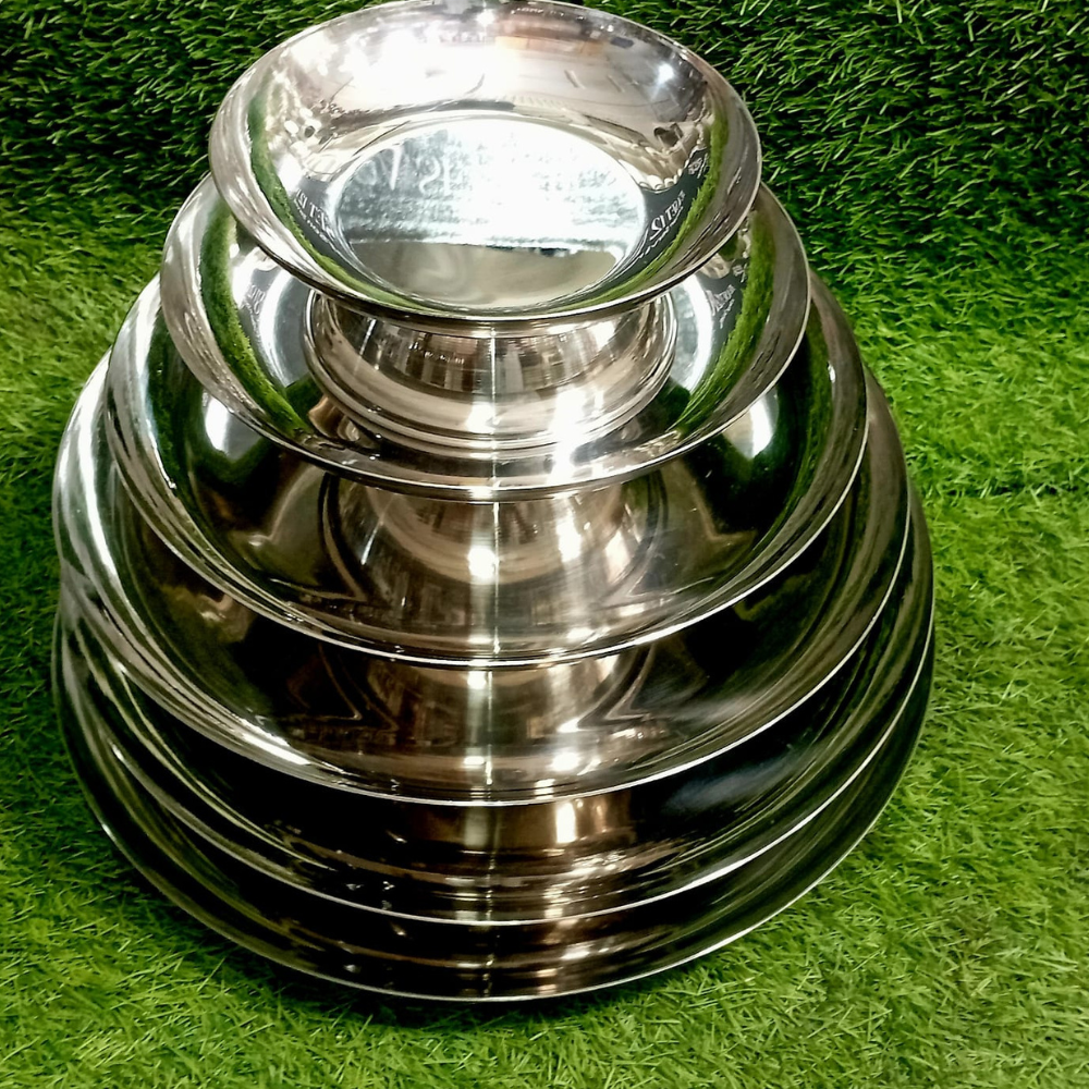 Stainless Steel Flat Karahi