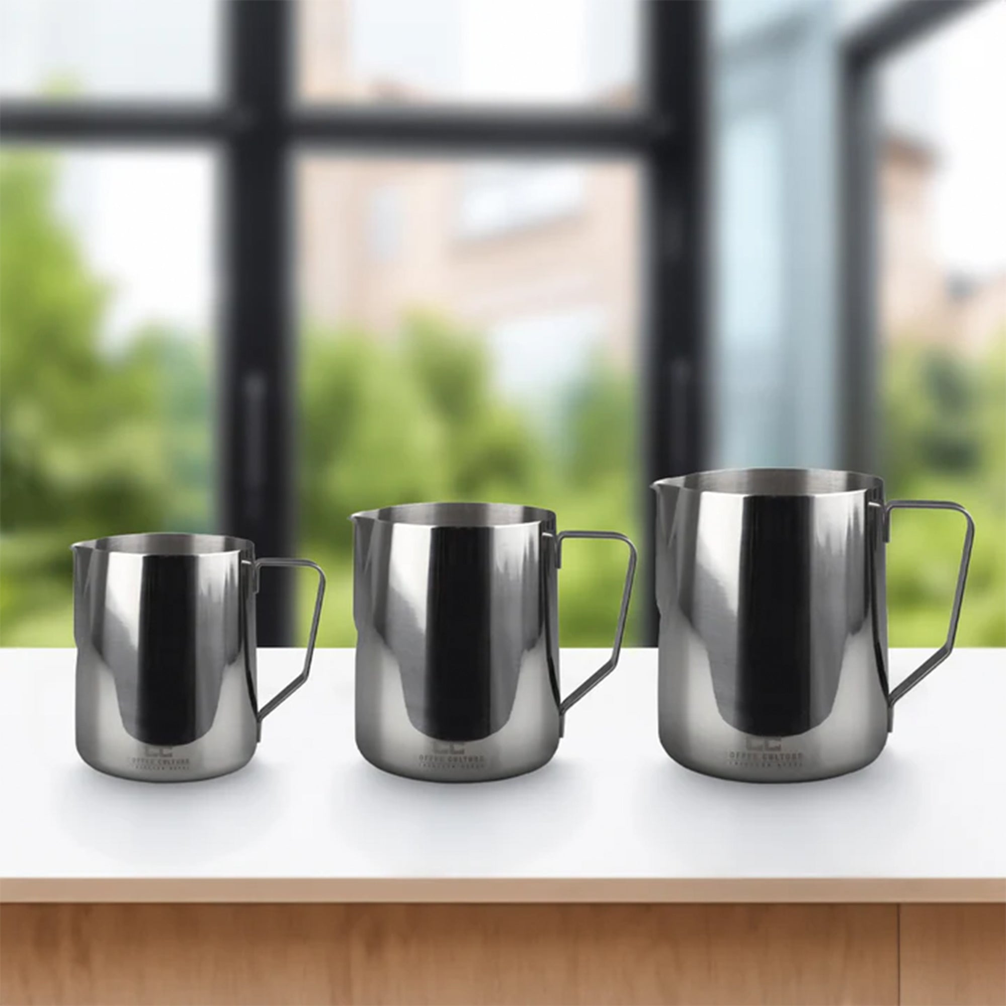 Milk Frothing Pitcher Jug Stainless Steel Milk Jug Cup for Lattes Coffee Bar