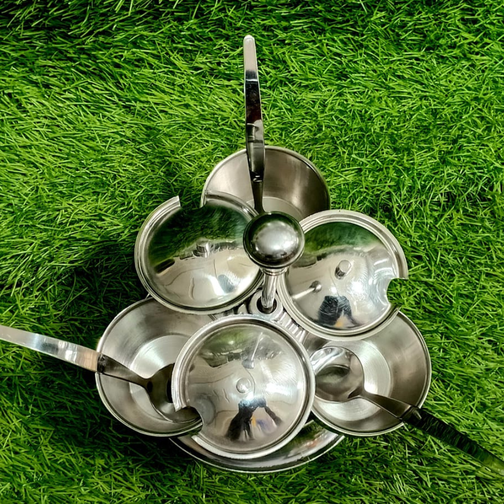 Stainless Steel Sauce Set with Ring Stand