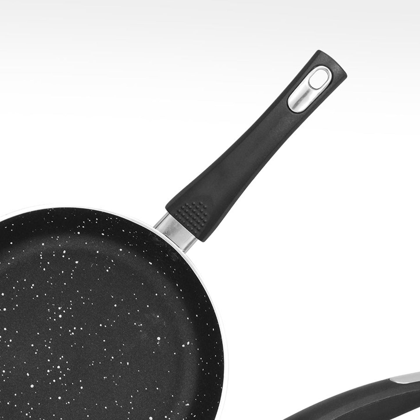 AR Marble Coated Non Stick Fry Pan - Black