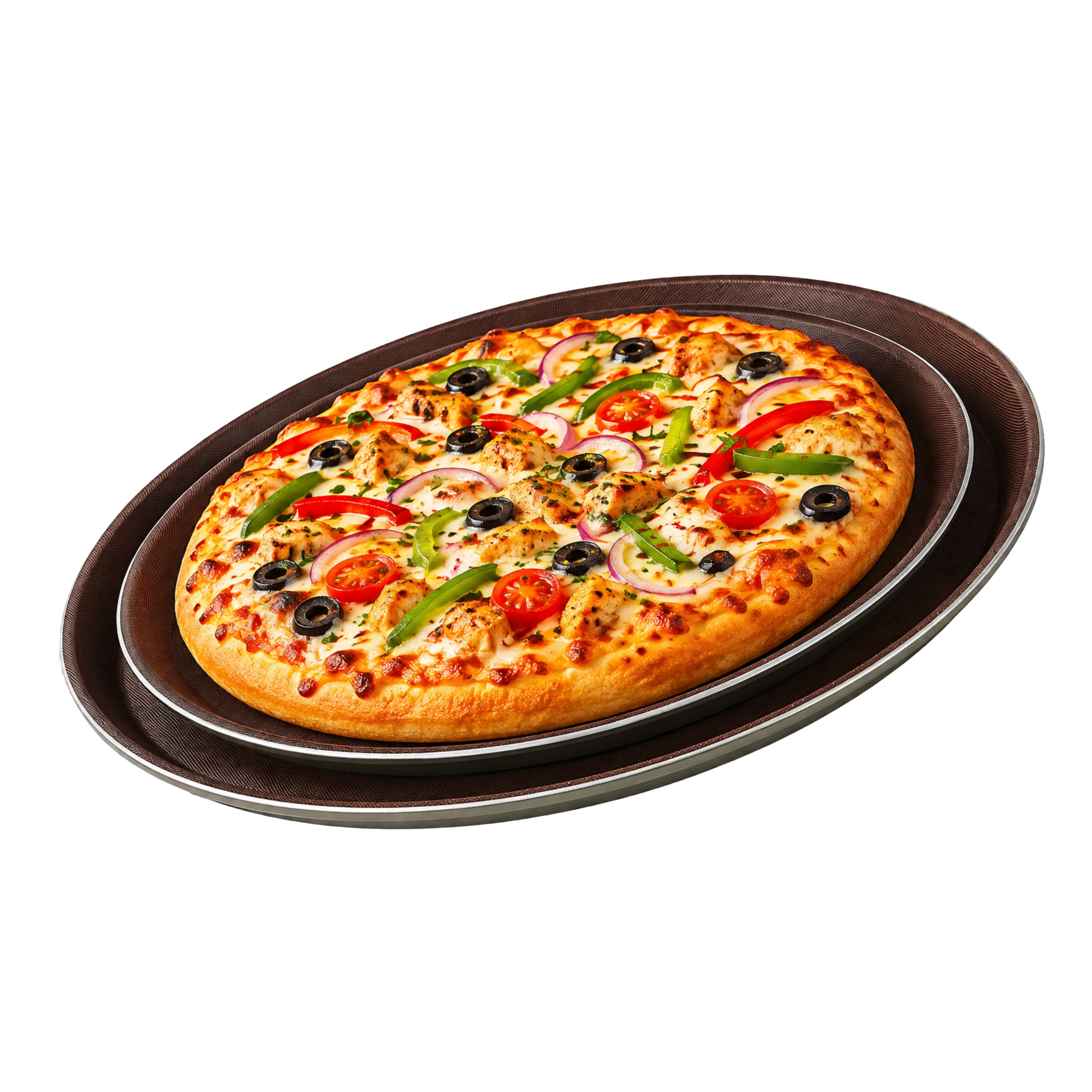1 Piece Non-Stick Pizza Pan Round Black | Kitchen Baking Tray