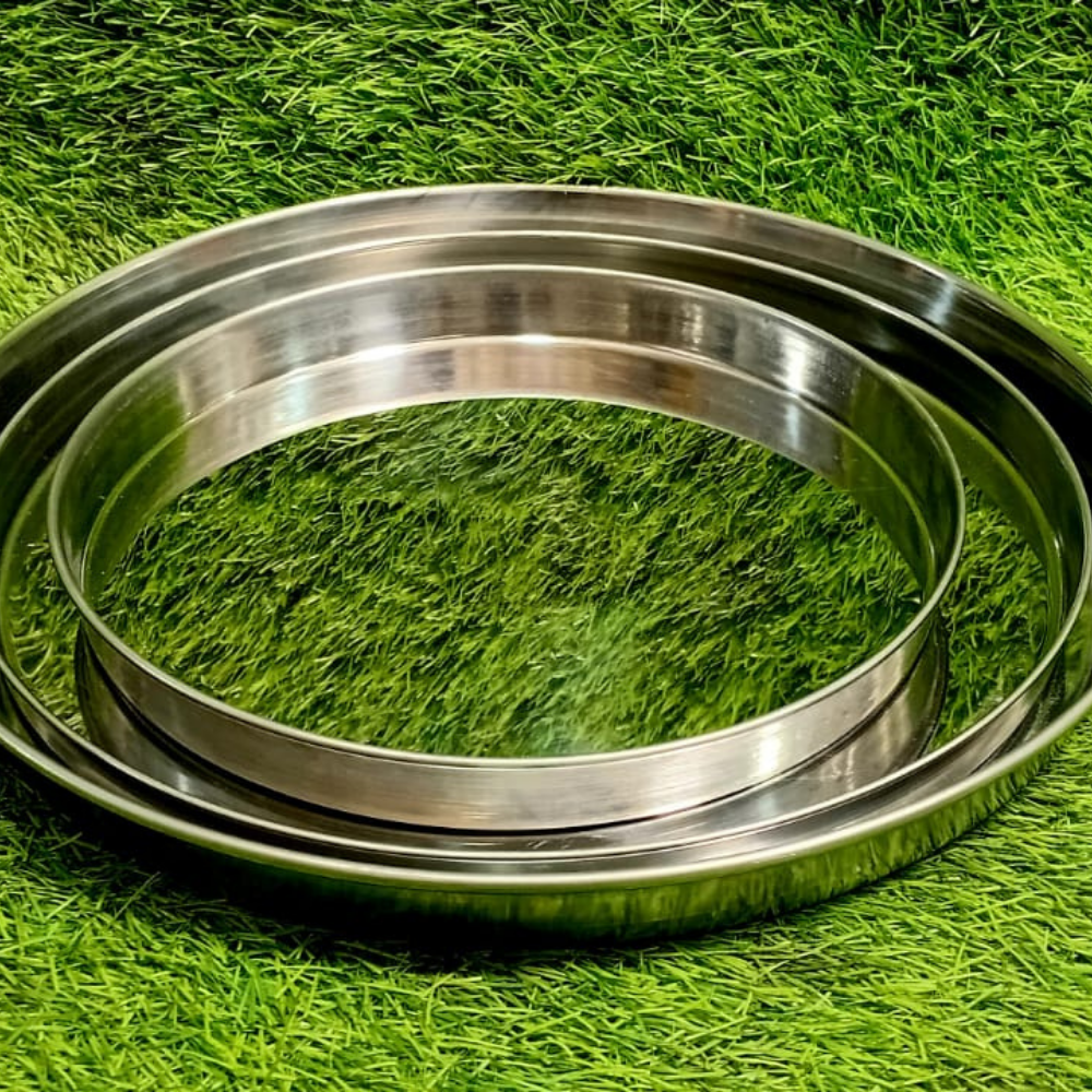 Magnet Steel Indian Thali – Heavy Duty Traditional Serving Plate