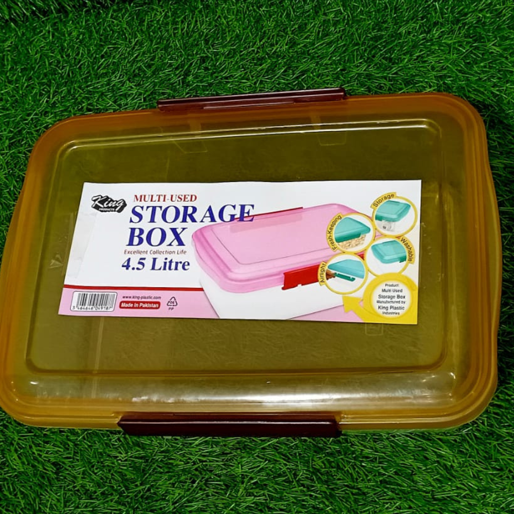 Multi Color Plastic Storage Box – Durable & Space Saving Organizer