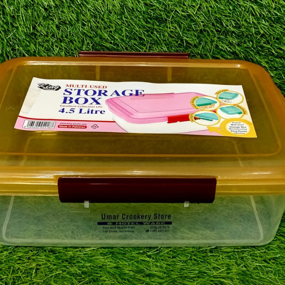 Multi Color Plastic Storage Box – Durable & Space Saving Organizer