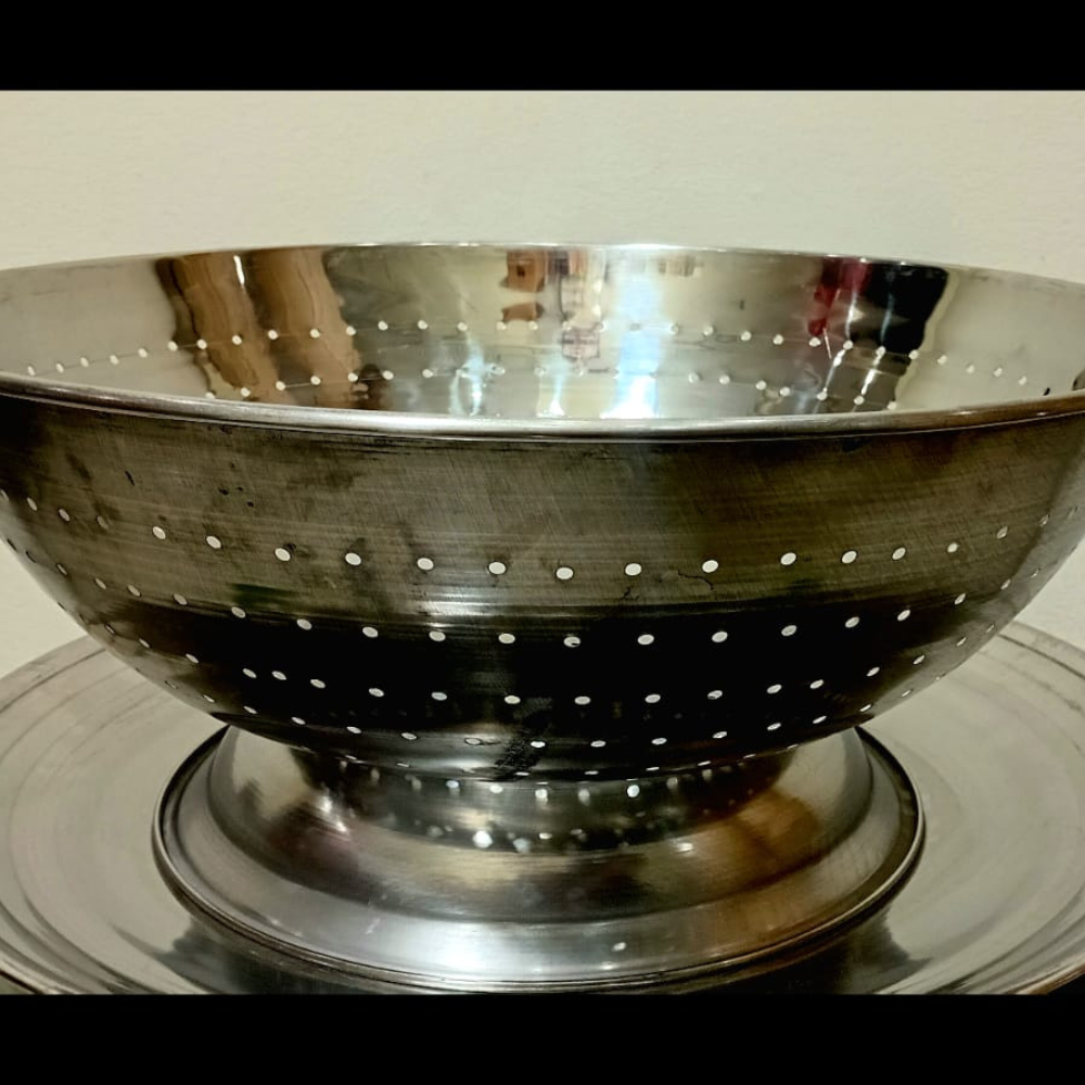Heavy-Duty Stainless Steel Perforated tub – Multipurpose Strainer & Utility Bowl