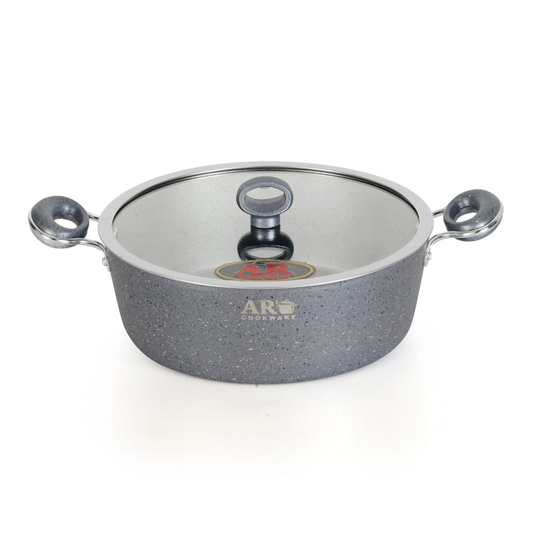 AR 21 Pieces Nonstick Marble Coated Turkish Cookware Gift Pack