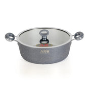 AR 21 Pieces Nonstick Marble Coated Turkish Cookware Gift Pack