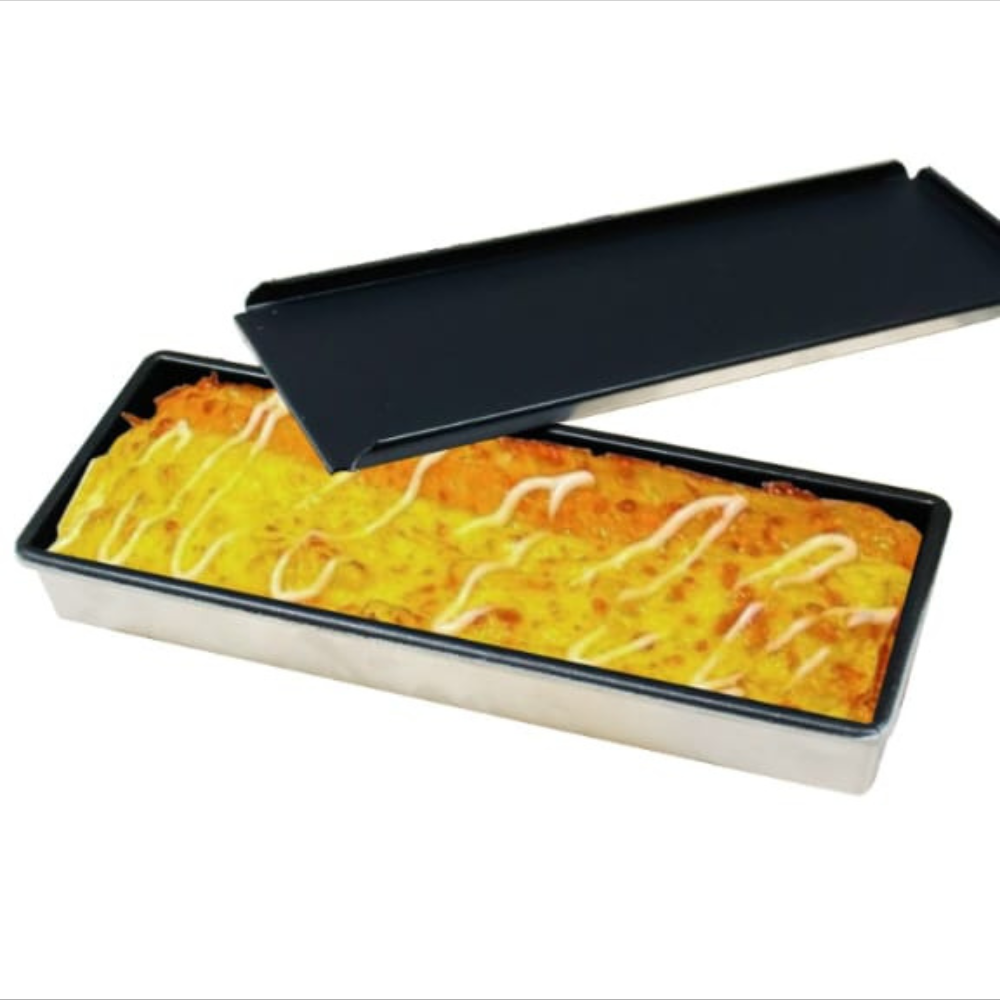 Non-Stick Rectangle Pizza Pan with Lid