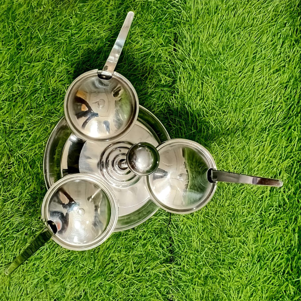 Stainless Steel Sauce Set with Ring Stand