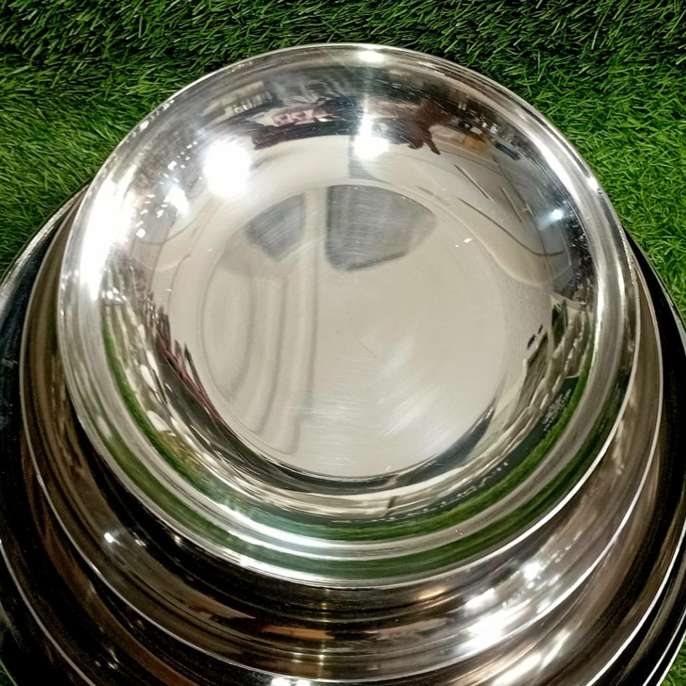 Stainless Steel Flat Karahi