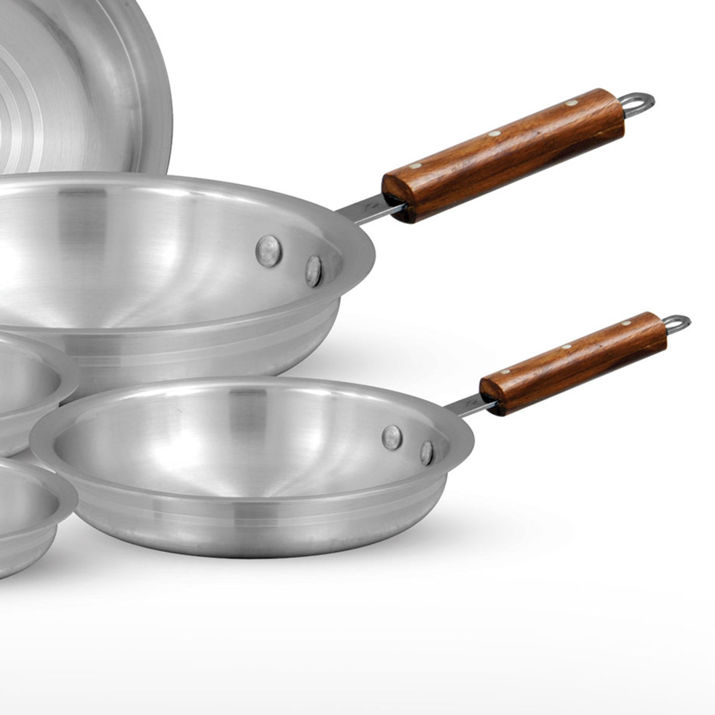 AR Commercial Fry Pan Metal Finish