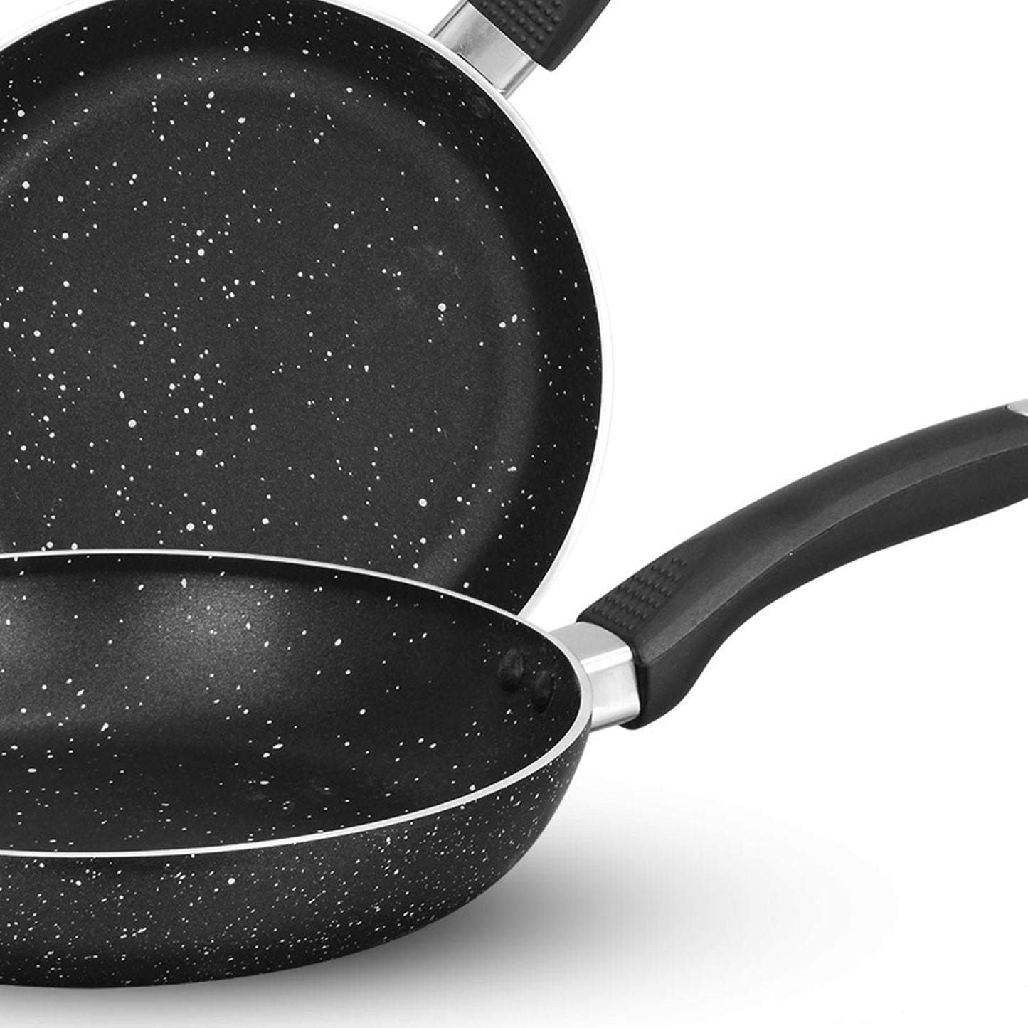 AR Marble Coated Non Stick Fry Pan - Black