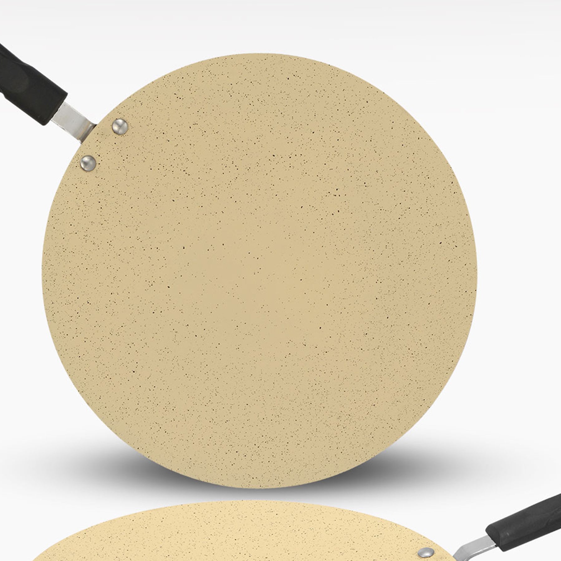 AR Marble Coated Non Stick Tawa - Cream