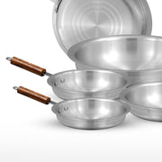 AR Commercial Fry Pan Metal Finish