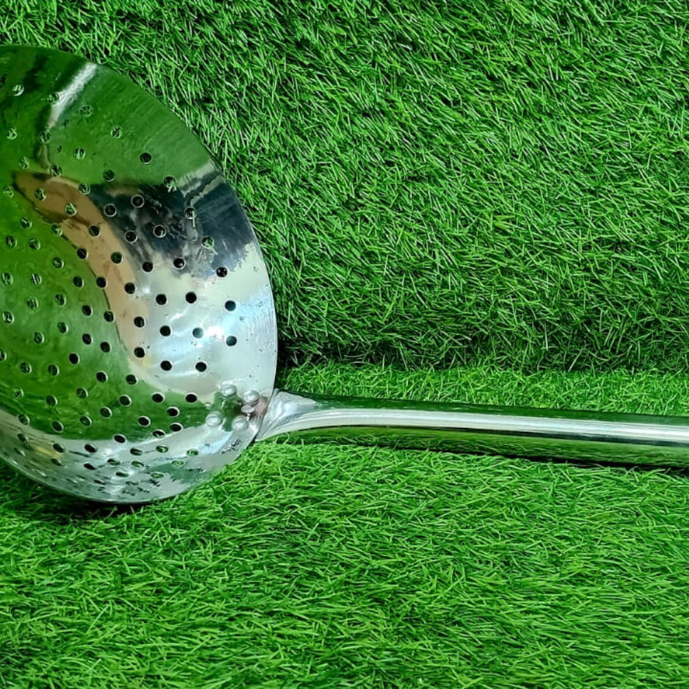 Stainless Steel Dhora with Holes – Perforated Strainer Bowl