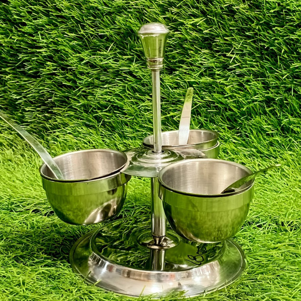 Stainless Steel Sauce Set with Ring Stand