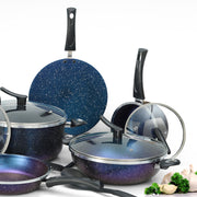 18 Pieces AR Marble Coated Non Stick Dessini Moon Set Forging - Dragon Color
