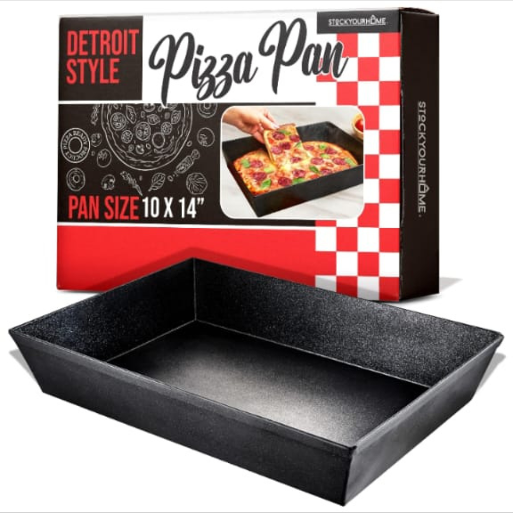 Non-Stick Rectangle Pizza Pan with Lid