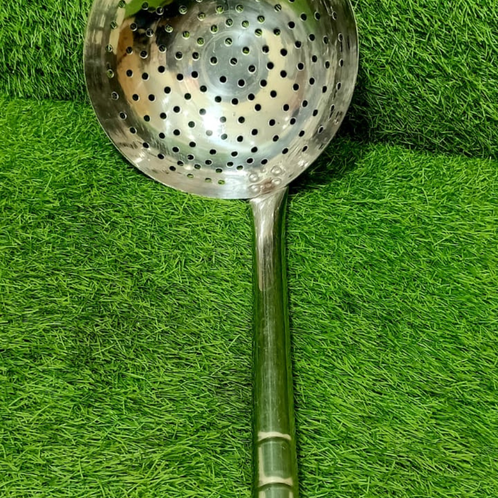 Stainless Steel Dhora with Holes – Perforated Strainer Bowl