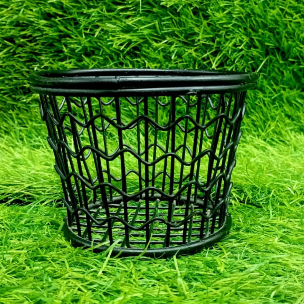 Black Non-Stick Coated Fries Bouquet & Serving Basket | Umar Hotelier