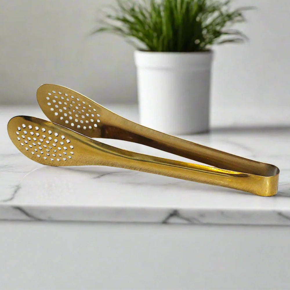 Golden Serving Tong PVD Coated