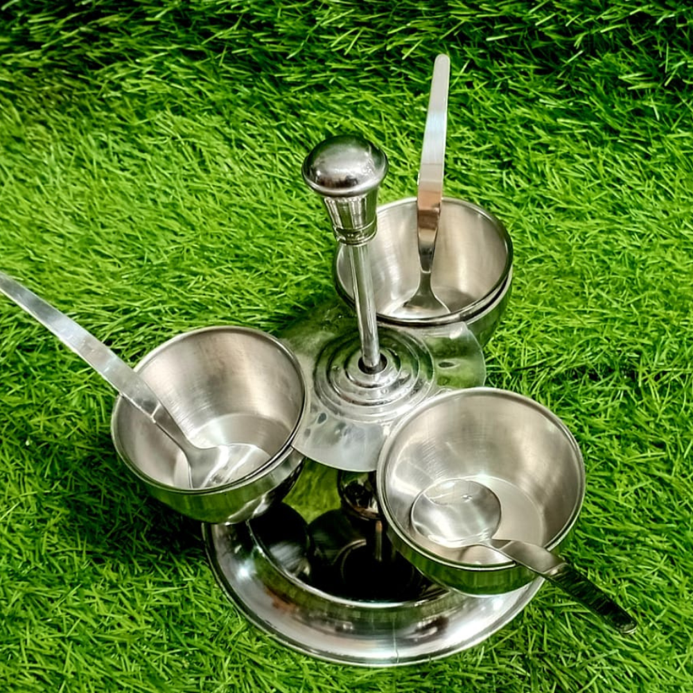 Stainless Steel Sauce Set with Ring Stand