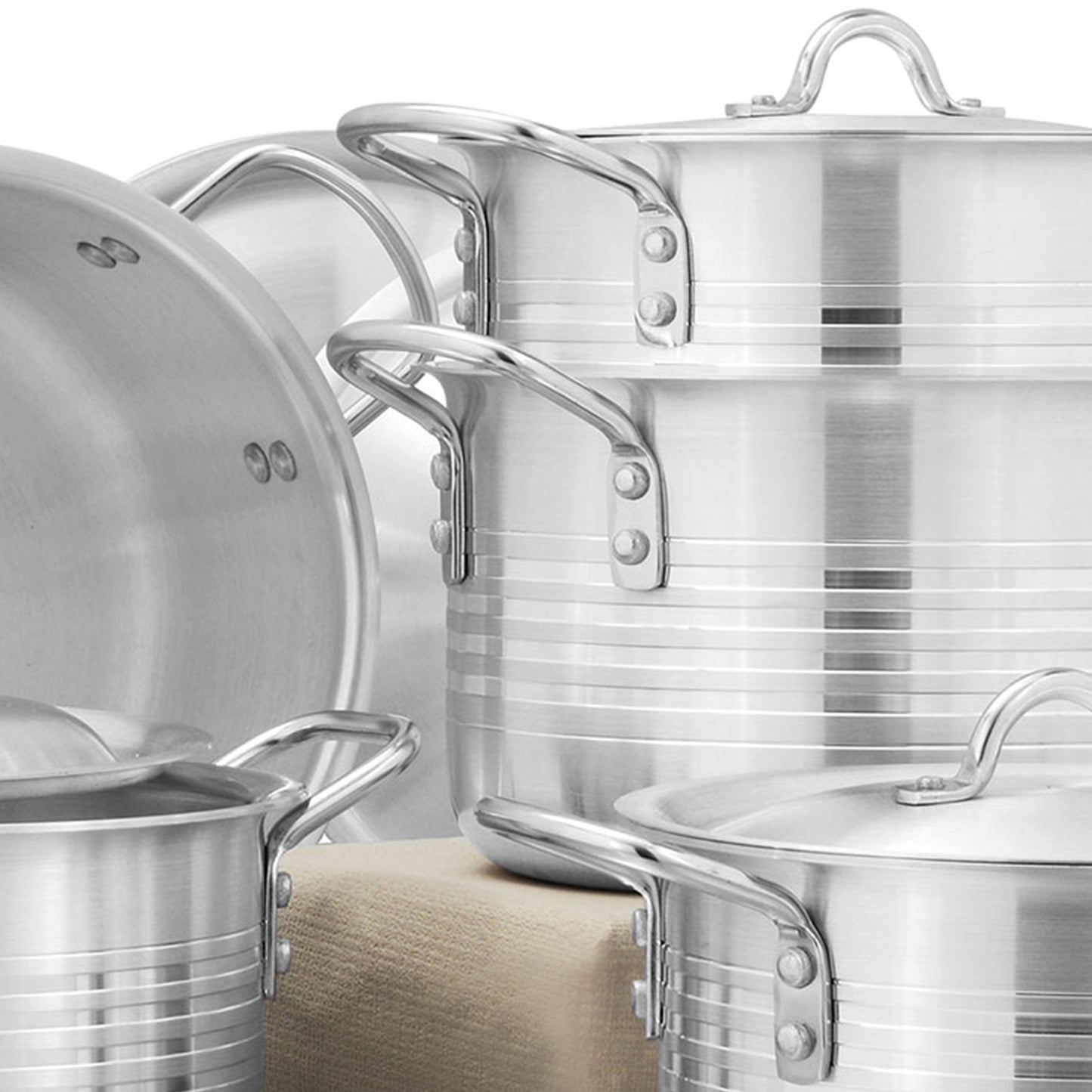 10 Pieces AR Royal Jadeed Metal Finish Casserole Set