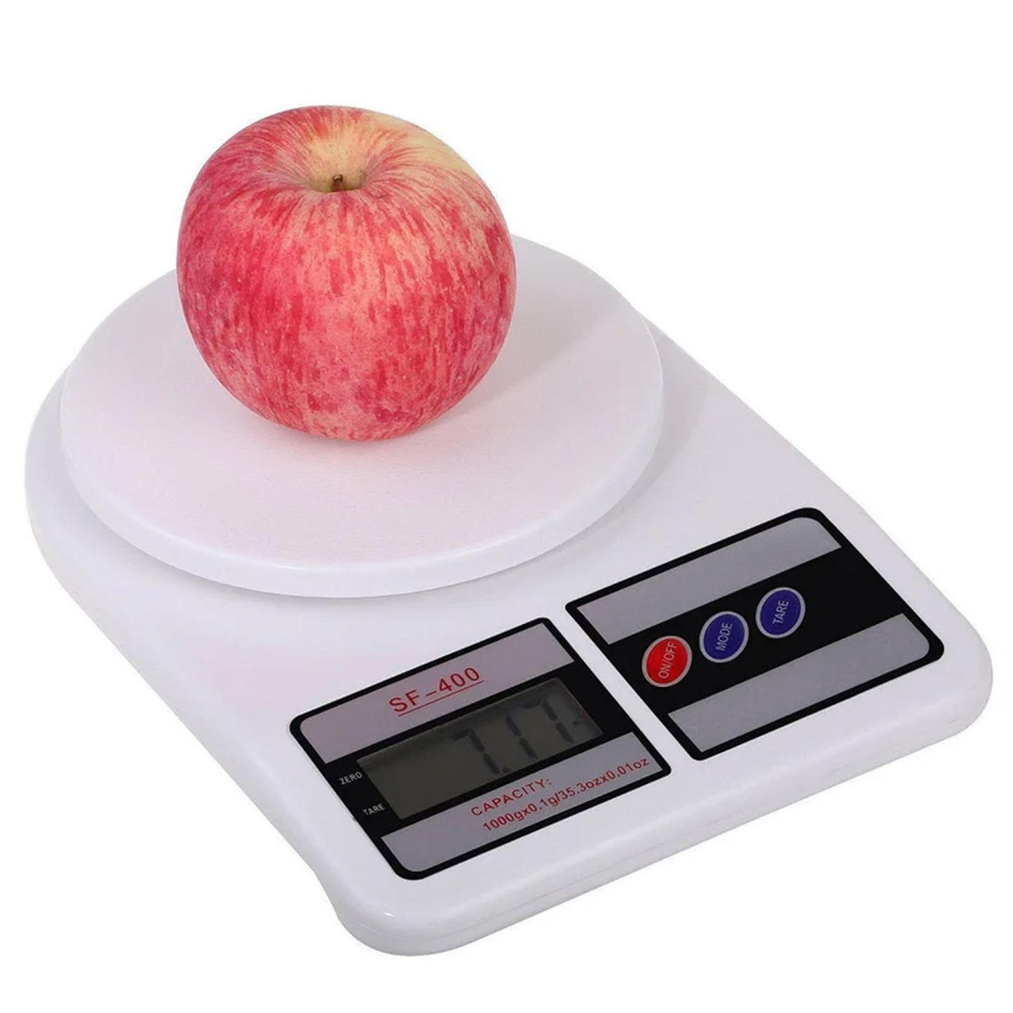10kg Mini Electronic Digital Glass Kitchen Weighing Scale - Multifunction Food Weighing Scale