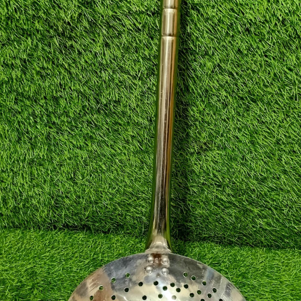 Stainless Steel Dhora with Holes – Perforated Strainer Bowl