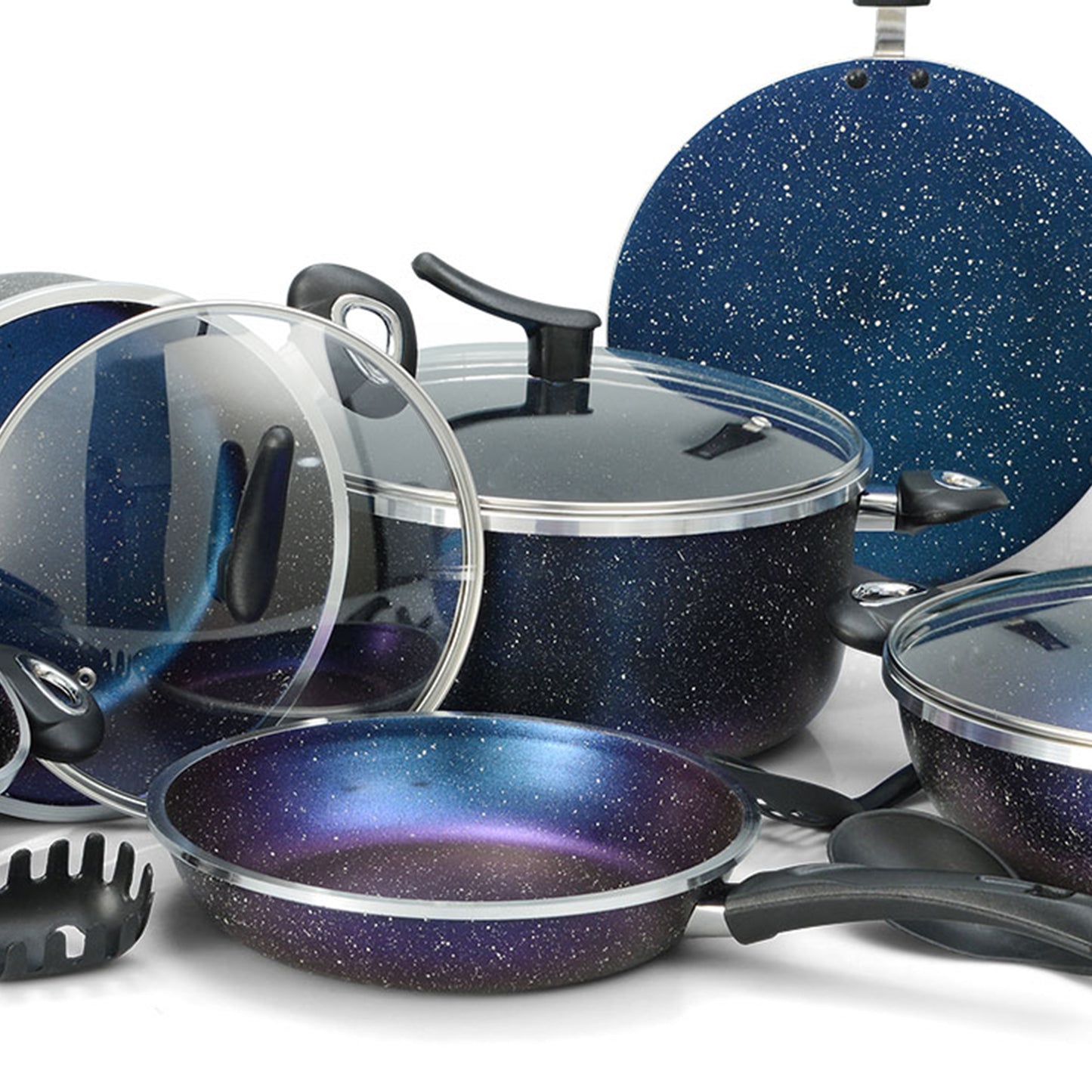 18 Pieces AR Marble Coated Non Stick Dessini Moon Set Forging - Dragon Color