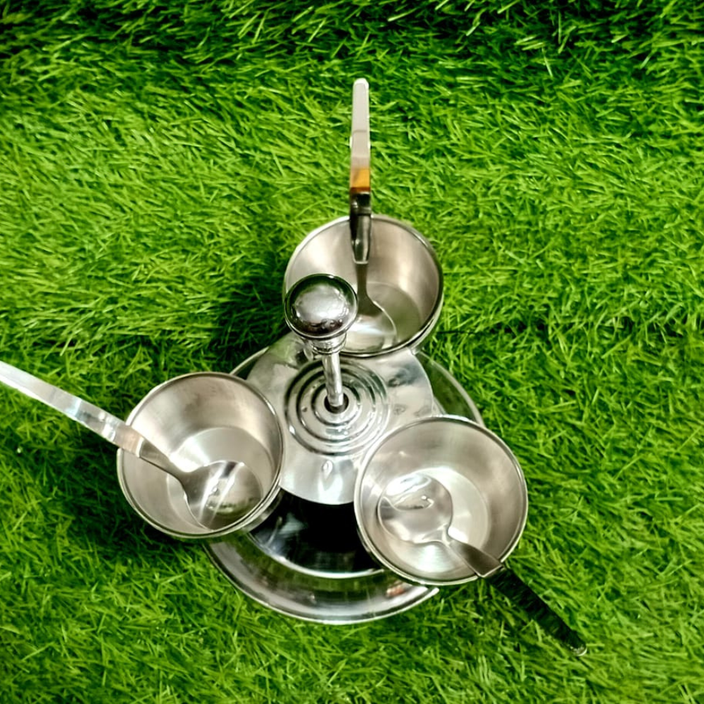Stainless Steel Sauce Set with Ring Stand