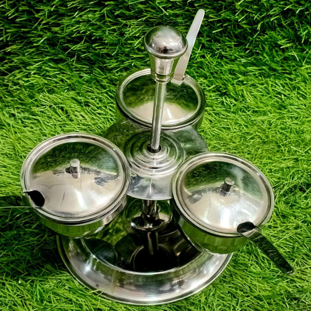 Stainless Steel Sauce Set with Ring Stand