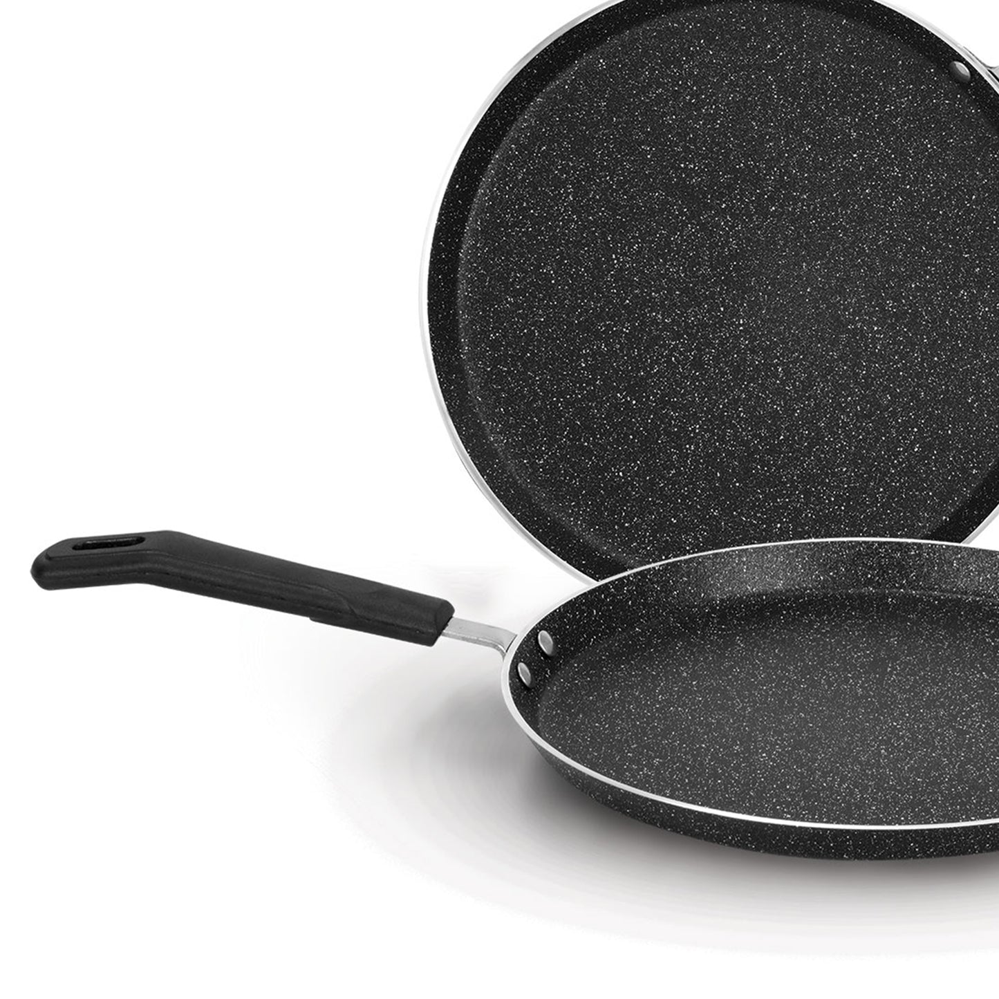 AR Marble Coated Non Stick Hot Plate - Black
