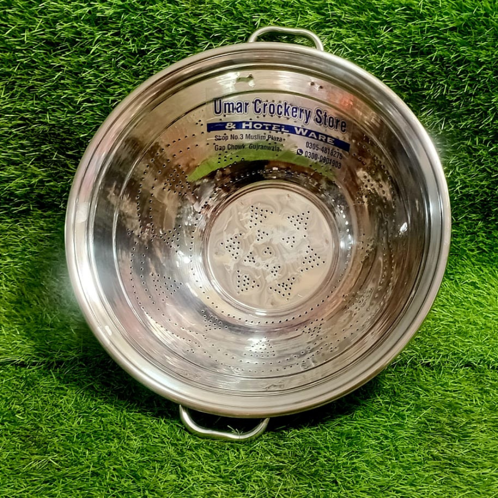 Stainless Steel Channa – Traditional Kitchen Strainer / Colander