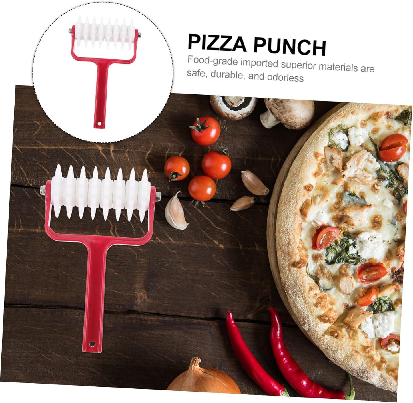 Pizza Dough Puncher Roller Wheel