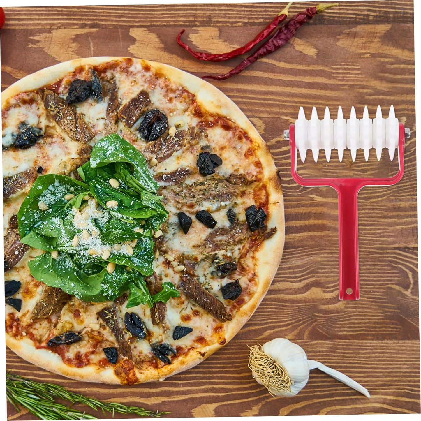 Pizza Dough Puncher Roller Wheel