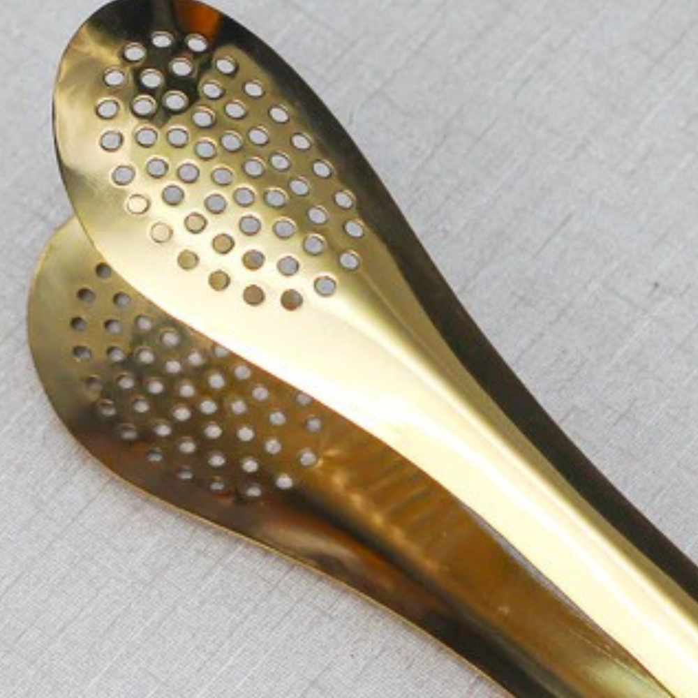 Golden Serving Tong PVD Coated