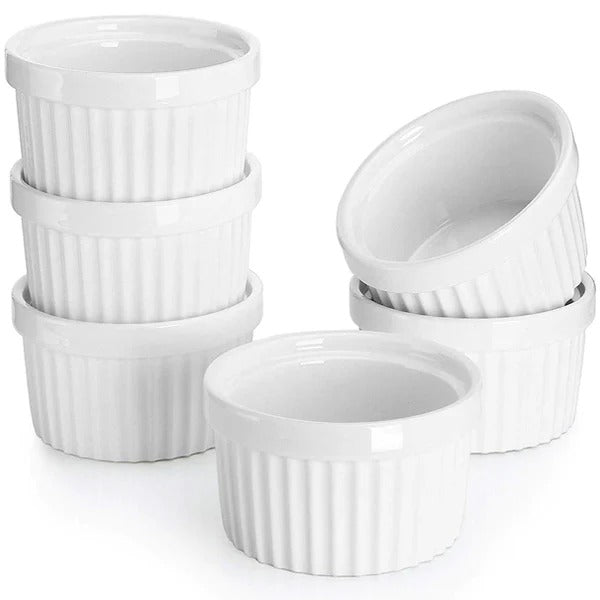 Porcelain Ramekin 6 Pcs Set