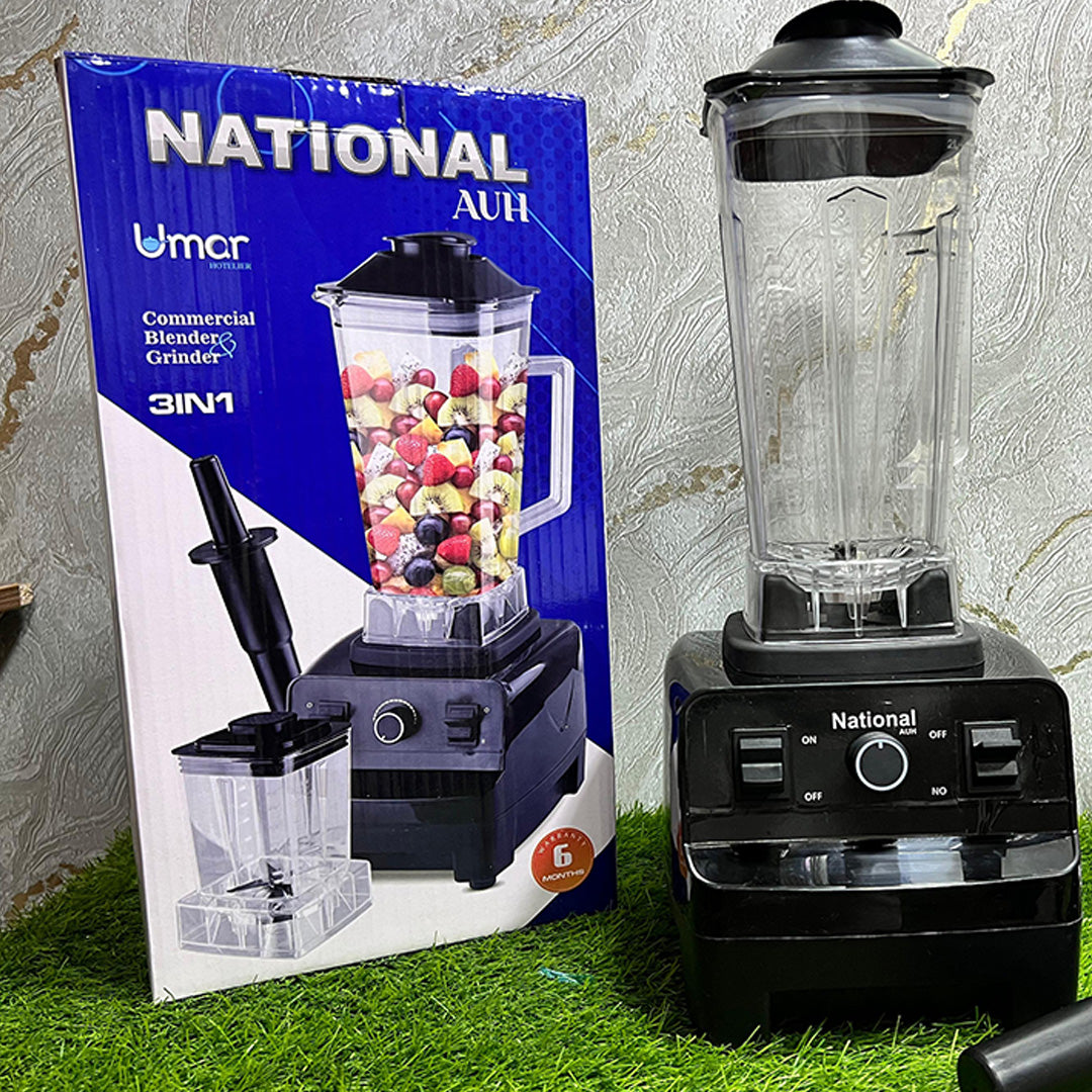 Multi-Functional National AUH 3-in-1 Commercial Blender & Grinder