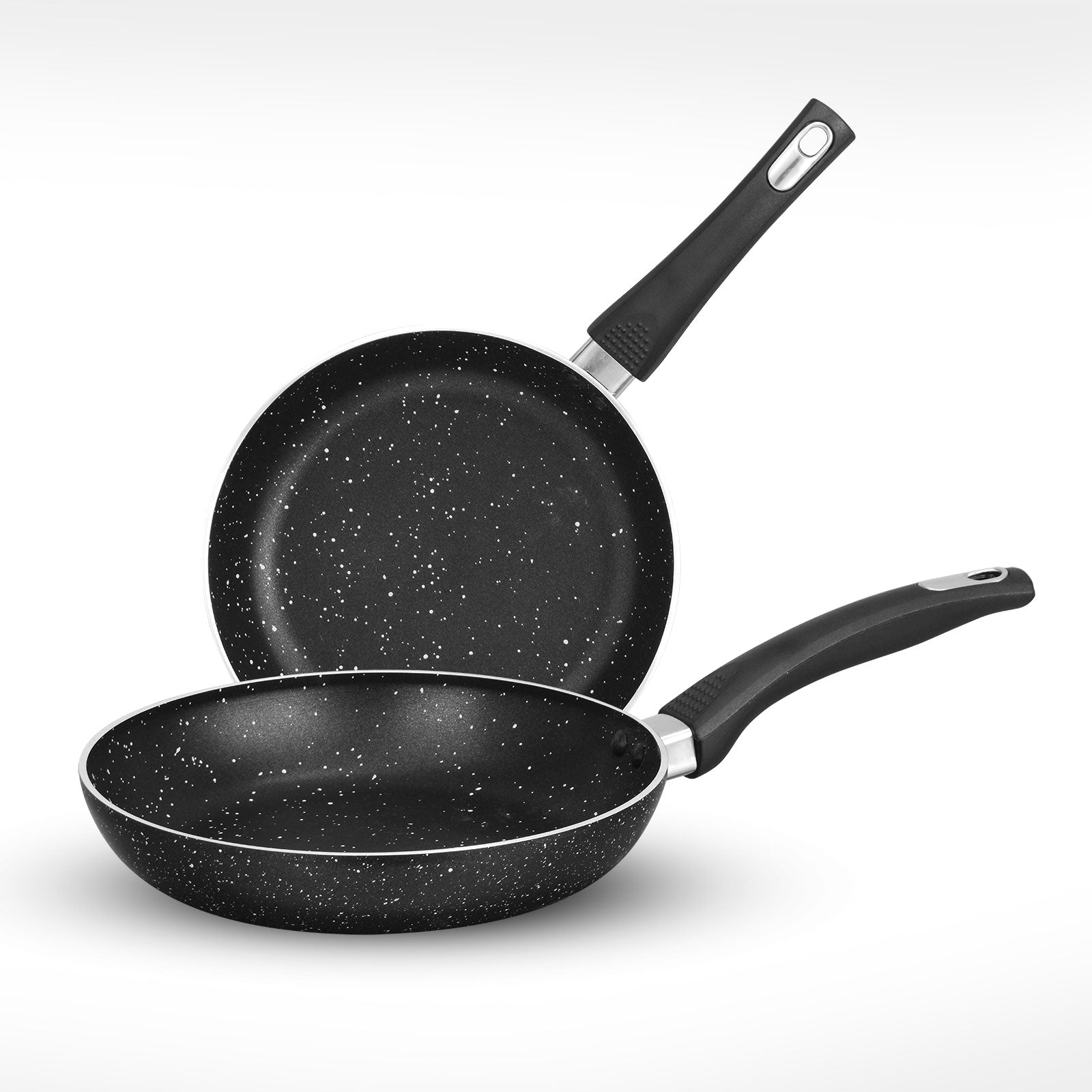 AR Marble Coated Non Stick Fry Pan - Black