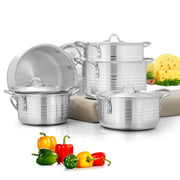 10 Pieces AR Royal Jadeed Metal Finish Casserole Set