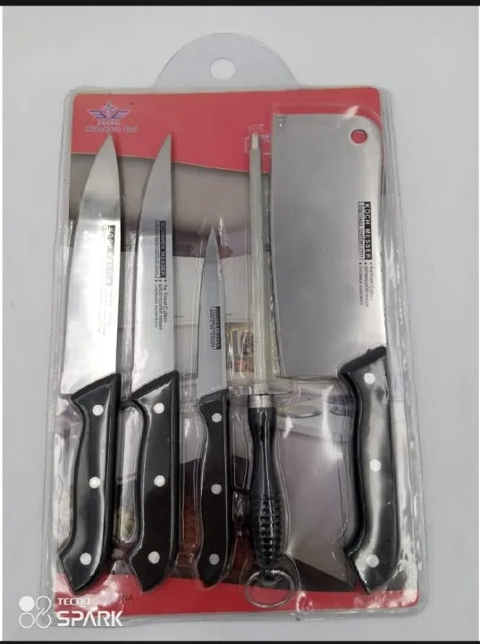 Pack of 5 Piece Kitchen Knife Set