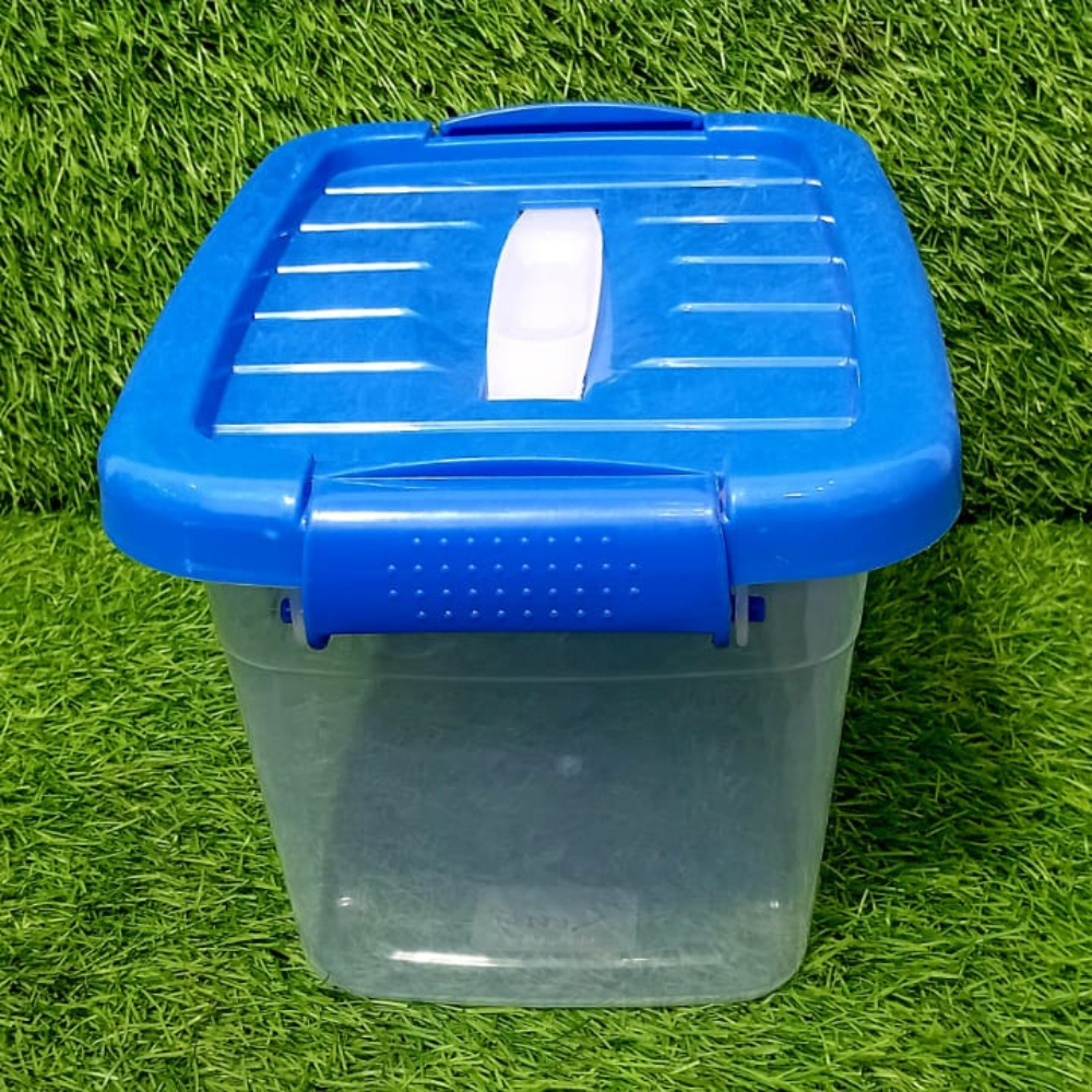Spacer Box durable single-compartment food storage container with clear lid and measurement marks