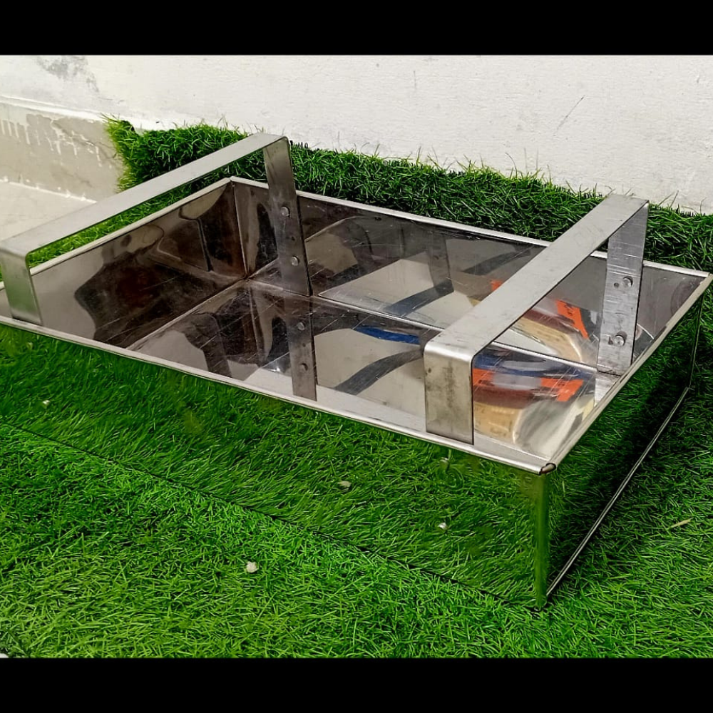 Stainless Steel Meat Tray (Without Lid) – Durable & Hygienic Serving Solution