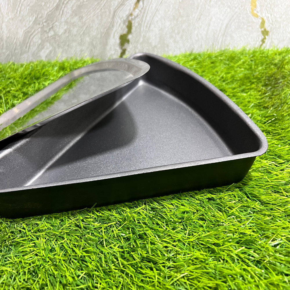 Non Stick Pizza Slice with Stainless Steel Lid